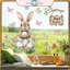 ĐIỆN Mùa Xuân Phục Sinh Cửa Sổ Clings Bunny Chi Trứng Bướm Thiết Kế Có Thể Tháo Rời Đề Can Tĩnh Cho Lớp Học Gia Đình Trang Trí Tiệc Dễ Dàng Áp Dụng.