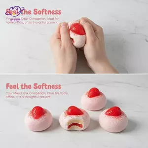 HFTOY Mềm Bóp Bánh Dâu Fidget Đồ Chơi Tăng Chậm Giảm Căng Thẳng Đồ Chơi Cảm Giác Cho Trẻ Em Lớp Học Sử Dụng Tại Nhà ~