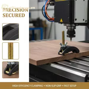 GE Phay Khắc CNC Máy Kẹp Bộ 2 Chiếc 4 Chiếc 6 Chiếc Arcuate Báo Chí Tấm Chống Trượt Cho Router Bàn Làm Việc Gỗ Kim Loại Cố Định VN