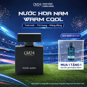 Nước Hoa Nam CM24 ICONIC WARM Eau de Parfum Sang Trọng, Đẳng Cấp, Quyến Rũ, Lưu Hương Lâu - 50ml