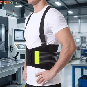 Đai hỗ trợ lưng THEGIRL8B, Đai ổn định eo bảo vệ thoáng khí, Hỗ trợ chỉnh hình Hỗ trợ cột sống Hỗ trợ bảng điều khiển an toàn phản quang tiện dụng Phục hồi chấn thương