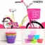 NEWIDEA 12-20 Inch Bảo Quản Xe Đạp, Giỏ Xe Đạp Trẻ Em 5 Màu Rỗng, Nhựa Cao Cấp Nhiều Màu Tay Ga Tay Lái Giỏ Phía Sau Phụ Kiện Đi Xe Đạp