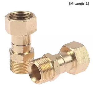 Máy rửa áp lực cao bằng đồng thau Đầu nối khớp xoay Đầu nối M22 [Vn]