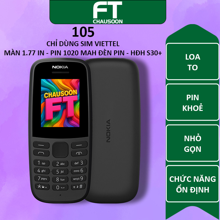Điện thoại Nokia 105 pin khoẻ, nghe gọi tốt, dễ sử dụng
