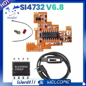 Mô-đun FPC SI4732 V6.8 + Chip 512KB + Cáp viết USB cho K5 K6 HF Sóng ngắn Full Band / Tiếp nhận một bên