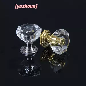 10 Chiếc Acrylic Pha Lê Núm Tủ Ngăn Kéo Kéo Tay Cầm Tay Nắm Cửa Kim Cương Cabine