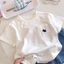 Trẻ Em Cotton Nguyên Chất Áo Thun Cotton Nguyên Chất Bé Trai Quần Áo Mùa Hè Bé Trẻ Em Quần Áo Bé Gái Rời Thường Ngày Top Nửa Tay RXUM