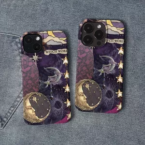 Ốp Điện Thoại Moon Star QYJS Thích Hợp Cho IPhone XSMAX XR 12 PRO 11 7 8 PLUS 17 AIR 13 14 15 ProMax 16 E Vỏ Cứng Phim Bóng Nam Nữ
