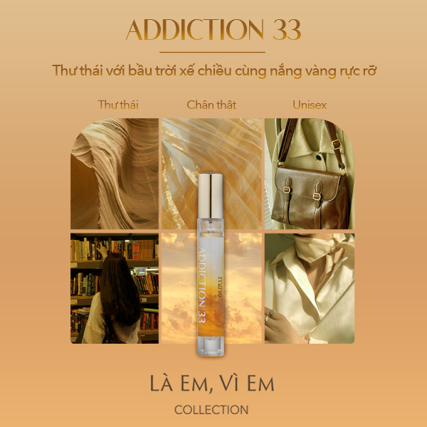 [TẶNG 1 NƯỚC HOA 2ML] Nước Hoa Mine Addiction 33 Hương Gỗ Cao Cấp Từ Thụy Sĩ, Giúp Tạo Cảm Giác Trầm Ấm, Thư Giãn 9ml