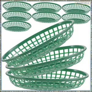 Giỏ đựng thực phẩm bằng nhựa 10 chiếc Hộp đựng đồ ăn nhẹ đựng trái cây để sử dụng thực phẩm
