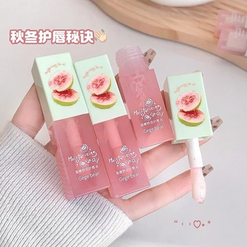 | 【his romand】 | ☼Gege Bear Gege Bear Plumping Soothing Lip Care Set Son Dầu Son Môi Không Màu Dưỡng Ẩm Dưỡng Ẩm Son Toot♔