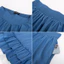 Phục Hưng Trang Phục Nữ Thường Ngày Hai Lớp Co Giãn Eo Nút Lưng Đôi Ruffle Shirring Dài Maxi Váy