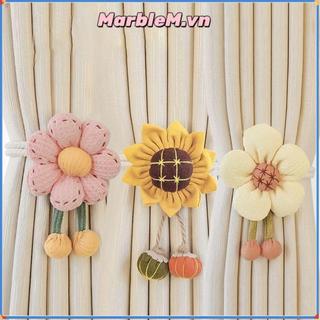 Dây buộc rèm hình hoa MARBLEM, Khóa rèm có thể điều chỉnh hoạt hình, Dây đàn hồi Dây rèm phòng trẻ em Trang trí nội thất