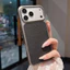 Ốp Điện Thoại Da Vải Louche Nhiều Màu Cho iPhone 17 Pro Max 16 15 14 13 12 Vỏ Bảo Vệ Chống Sốc