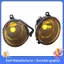 01-06 Cho E46 Cho E39 Cặp Ống Kính Màu Vàng Ốp Lưng Đèn Sương Mù Thay Thế