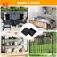 Mũ nhựa vuông 80mm x 80mm Ống chèn ống đầu cắm 2 miếng