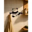 HELLOYOUNG Vintage Panda Móc Kim Loại Handmade Sắt Móc Chìa Khóa Treo Tường Trang Trí Giá Để Đồ