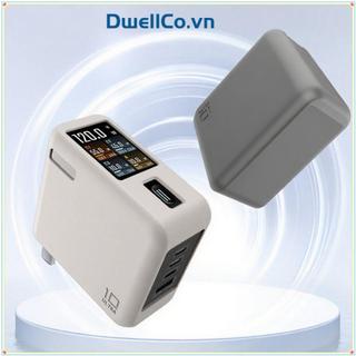 DWELLCO Silicone, Mềm Bảo Vệ Chống Bụi, Màu Trơn Di Động Chống Sốc Mang Theo Cho CUKTECH 10 Ultra GaN Sạc 120W Du Lịch