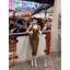 Kỳ nghỉ hè 2026 Tyrand Olive Green Dây đeo vai rộng Sling Váy dài vừa phải Trắng Slim-fit Slimmer Look G