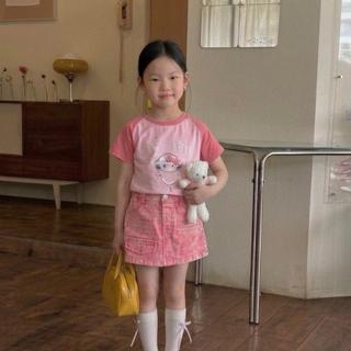 S58- [tomnaukids] Set áo hồng chân váy Jean KÈM GẤU size từ 8-30Kg