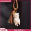 XUAN Retro Gỗ Mèo Móc Khóa Tay Khắc Dễ Thương Kitty Túi Mặt Dây Chuyền Trang Trí Móc Khóa Ô Tô Cho Nữ Cặp Đôi Trang Sức Thời Trang Phụ Kiện Quà Tặng VN