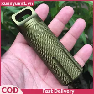 XUAN Hợp Kim Nhôm Kín Hơi Thuốc Hộp Đựng Chai Di Động Ngoài Trời Phòng Đơn Viên Đựng Thuốc Chống Thấm Nước VN