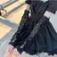 XUAN Nữ Ren Ngón Găng Tay Bla Gothic DIY Dây Đeo Tay Phụ Kiện Quần Áo Lưới Đàn Hồi Punk Găng Tay VN