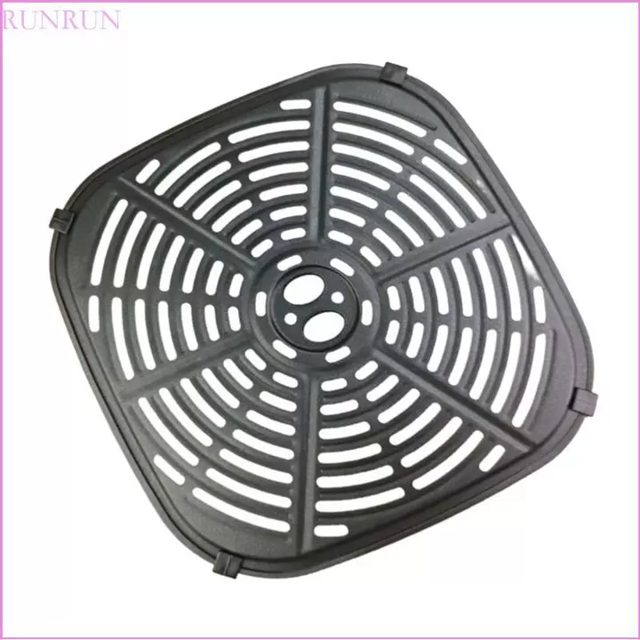 RUN Kim Loại Nồi Chiên Không Khí Tấm Lót 6QT Kim Loại Nồi Chiên Không Khí Pad Thép Carbon Nồi Chiên Không Khí Phụ Kiện Thích Hợp Cho Nướng Bánh Và C