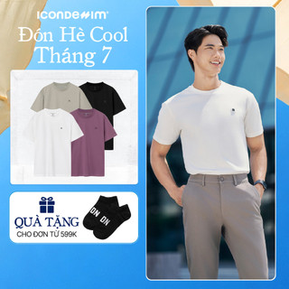 Áo Thun Nam ICONDENIM Trơn ProCool New Gen Seam Sealing Form Slim Fit ATID0559