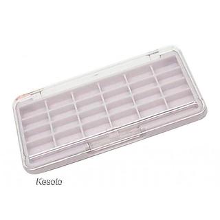 24 Lưới Trống DIY Trang Điểm Bảng Phấn Mắt Hộp Pallet [Nắp Trong Suốt Blusher Son Môi Pressed Powder Bronzer Hộp Đựng Hộp Đựng Có Khe Cắm Bàn Chải