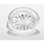 Bộ 12 đĩa thủy tinh LOTUS GLASS VTC15B trong suốt cao cấp, an toàn, dùng để kê chén, lót tách trà