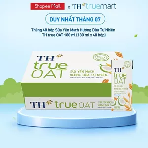 Thùng Sữa Yến Mạch TH true OAT milk Hương Dừa 180ml (48 Hộp)