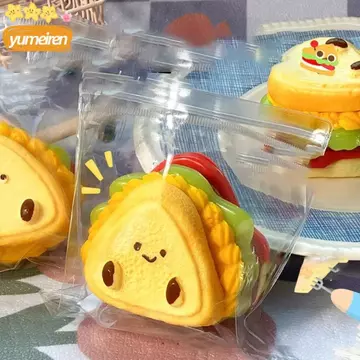 Đồ chơi bóp bánh sandwich Taba YUMEIREN, Đồ chơi bóp bánh sandwich siêu dày mềm mại, Đồ chơi giảm căng thẳng dính giảm căng thẳng cho thanh thiếu niên & người lớn