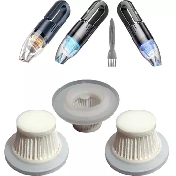 Bộ lọc Hepa Thay thế tương thích với Máy hút bụi ô tô UPFOX Không dây di động, Bộ lọc cho máy hút bụi ô tô Mini cầm tay LIPWUS, Bộ lọc 3 gói có thể giặt được Hoạt động trên Máy hút bụi cầm tay Absob A