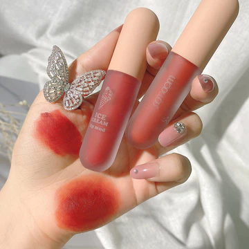 | 【his romand】 | ✥WODWOD Kem Son Bóng Matte Velvet Matte Lip Glaze Cốc Chống Dính Không Phai Màu Sinh Viên Trang Điểm Hàng Ngày Son Môi☆