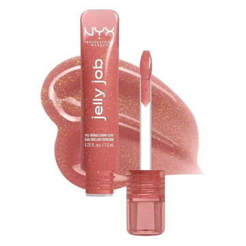 NYX Trang Điểm Chuyên Nghiệp JellyJob Son Bóng, Son Son Giàu Bóng, Họa Tiết Mịn, Màu Sắc Siêu Sáng Bóng, Je X6OA.