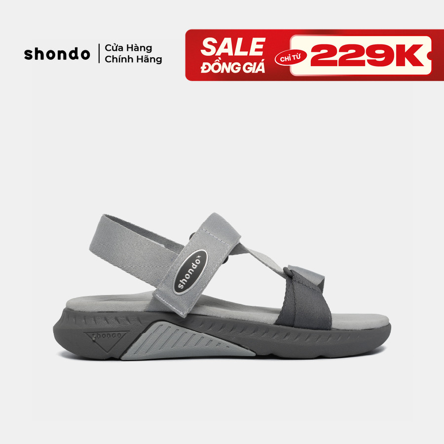 Giày sandal Shondo F7R màu xám
