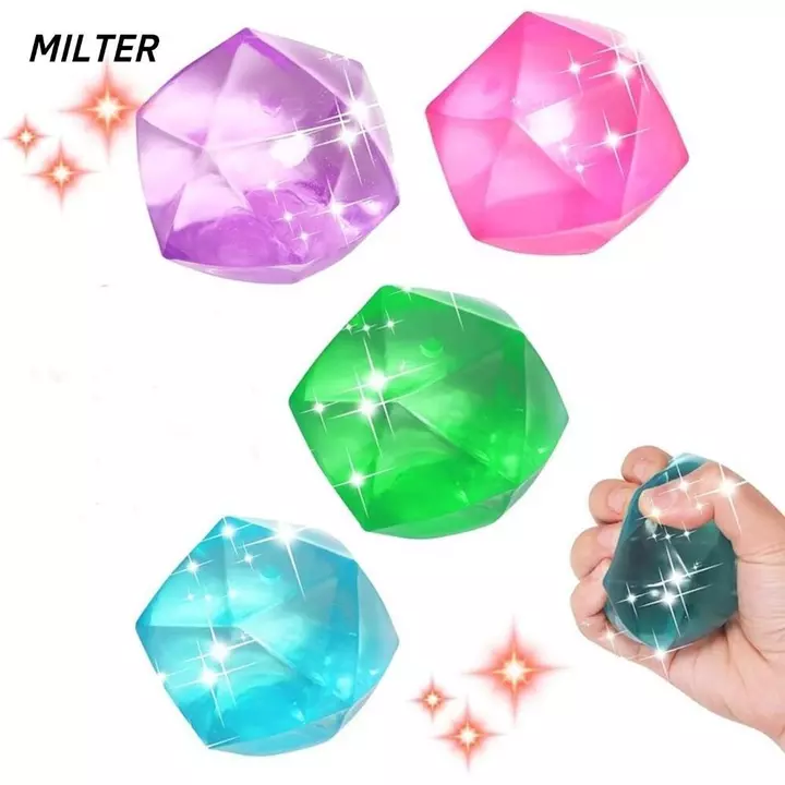 Bóng ép giảm áp suất MILTER, Dụng cụ giảm căng thẳng hình khối đá mờ Giảm căng thẳng Maltose, Dụng cụ giảm căng thẳng mềm mại