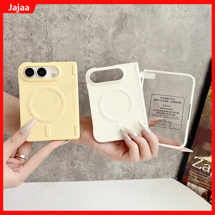 Dành Cho iPhone Duo Màu Kẹo Da Mờ Cho Magsafe Ốp Lưng Apple iPhone Ultra iPhone18 Gấp iPhone Gấp iPhone Duo 5G Từ Màn Hình Bảo Vệ Phim