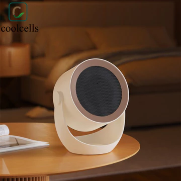 Máy sưởi điện COOLCELLS, Máy sưởi không gian để bàn có thể điều chỉnh 2 tốc độ, Làm nóng nhanh Máy sưởi Mini cầm tay có độ ồn thấp có thể gắn tường Máy sưởi di động Phòng ngủ