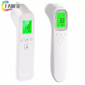 Đồng hồ đo nhiệt độ FANFUZOUZU, Nhiệt kế hồng ngoại kỹ thuật số không tiếp xúc di động, Đồ dùng gia đình Màn hình hiển thị LCD chính xác Dễ sử dụng Nhiệt kế hồng ngoại dành cho người lớn
