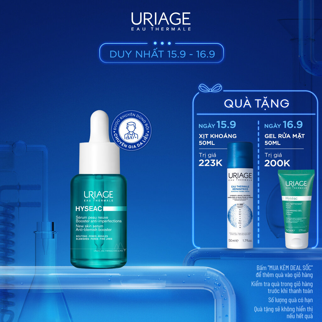 Serum giảm mụn, kháng khuẩn, giảm nhờn HYSEAC SÉRUM BOOSTER ANTI-IMPERFECT 30ml