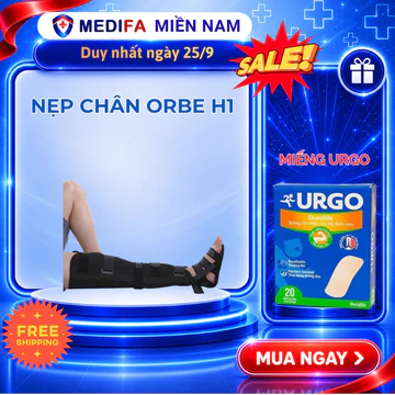 Nẹp Chân Dài ORBE - Đai Nẹp Cố Định Toàn Chân, Khớp Gối, Cổ Chân Hỗ Trợ Gãy Xương, Phục Hồi Sau Mổ