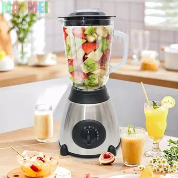 Máy xay sinh tố nước ép MAOMEI, Máy ép trái cây máy xay sinh tố 1,5 L đa chức năng, Thiết thực dung lượng lớn EU / US / UK Cắm nhà ở bằng thép không gỉ Máy xay sinh tố treo tường Ice Crush