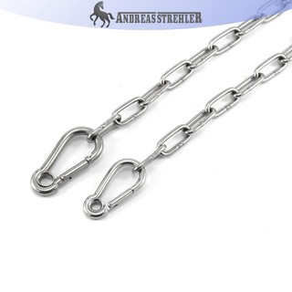 Onetimingfine M4 M5 M6 M7 M8 Thép không gỉ Carabiner Carbine Snap Hook có lỗ khóa lò xo Vòng chìa khóa VN