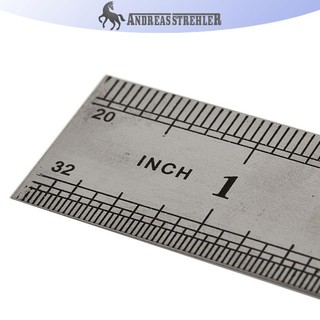 Onetimingfine 15-30cm Dụng cụ thước thẳng kim loại bằng thép không gỉ Dụng cụ đo hai mặt VN