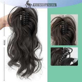 Onetimingfine Tổng Hợp Móng Vuốt Kẹp Đuôi Ngựa Phần Mở Rộng Tóc Ngắn Xoăn Tự Nhiên Đuôi Giả Tóc Cho Nữ Đuôi Ngựa Tóc Đen VN
