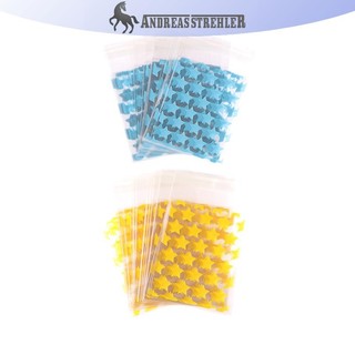 Onetimingfine 50 Cái Trong Suốt Ngôi Sao Nhựa Trang Sức Tự Dính Túi Đựng Thẻ Kẹo Ảnh Hoạt Hình Lưu Trữ Quà Tặng Gói Túi VN