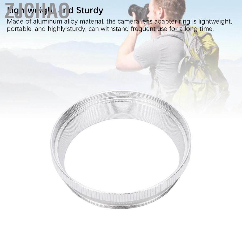 Zjchao Bộ chuyển đổi ống kính máy ảnh Wisoqu Hợp kim nhôm phù hợp cho Summitar 50mm F/2.0 Chuyển đổi giao diện bộ lọc E39 thành