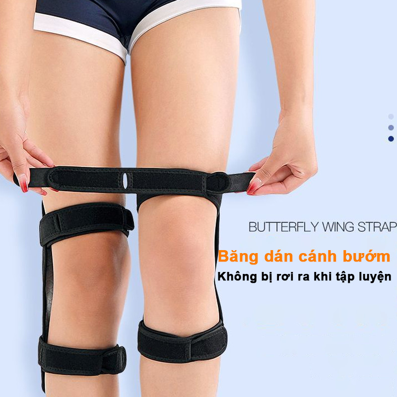Đai Trợ Lực Khớp Gối Giảm Áp & Bảo Vệ Đầu Gối, Chống Trơn Trượt, Thoáng Khí, Dễ Điều Chỉnh Hỗ Trợ Vận Động